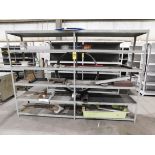 Metal Shelving Unit, Welded Construction, 80" H X 113" W X 20" Deep, with Contents