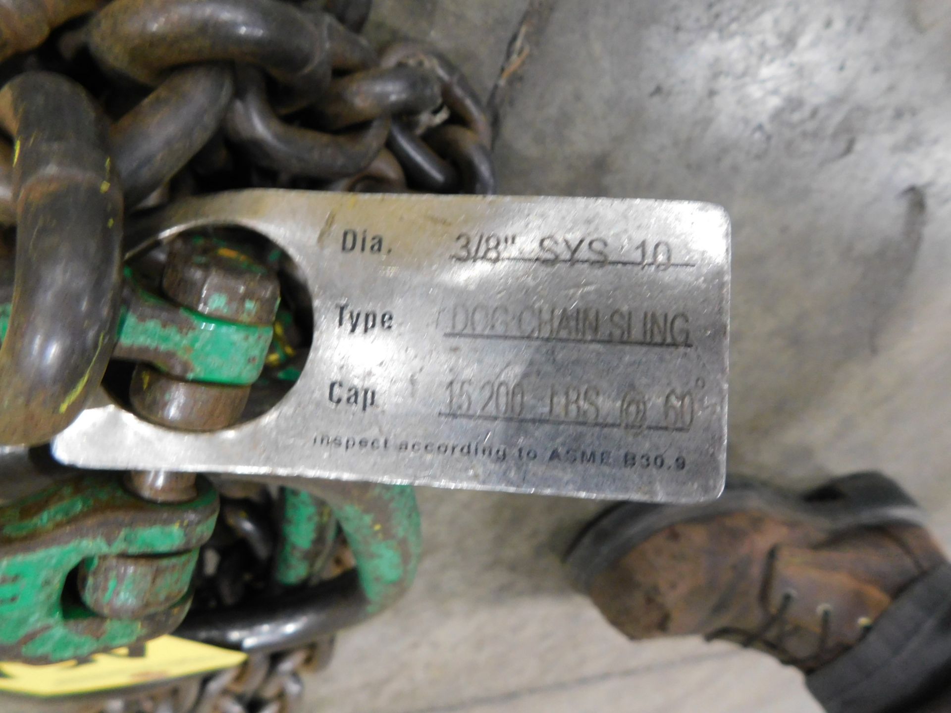 (2) 2-Hook Lifting Chains, 8' Long, 15,200 Lb. Capacity - Image 3 of 3