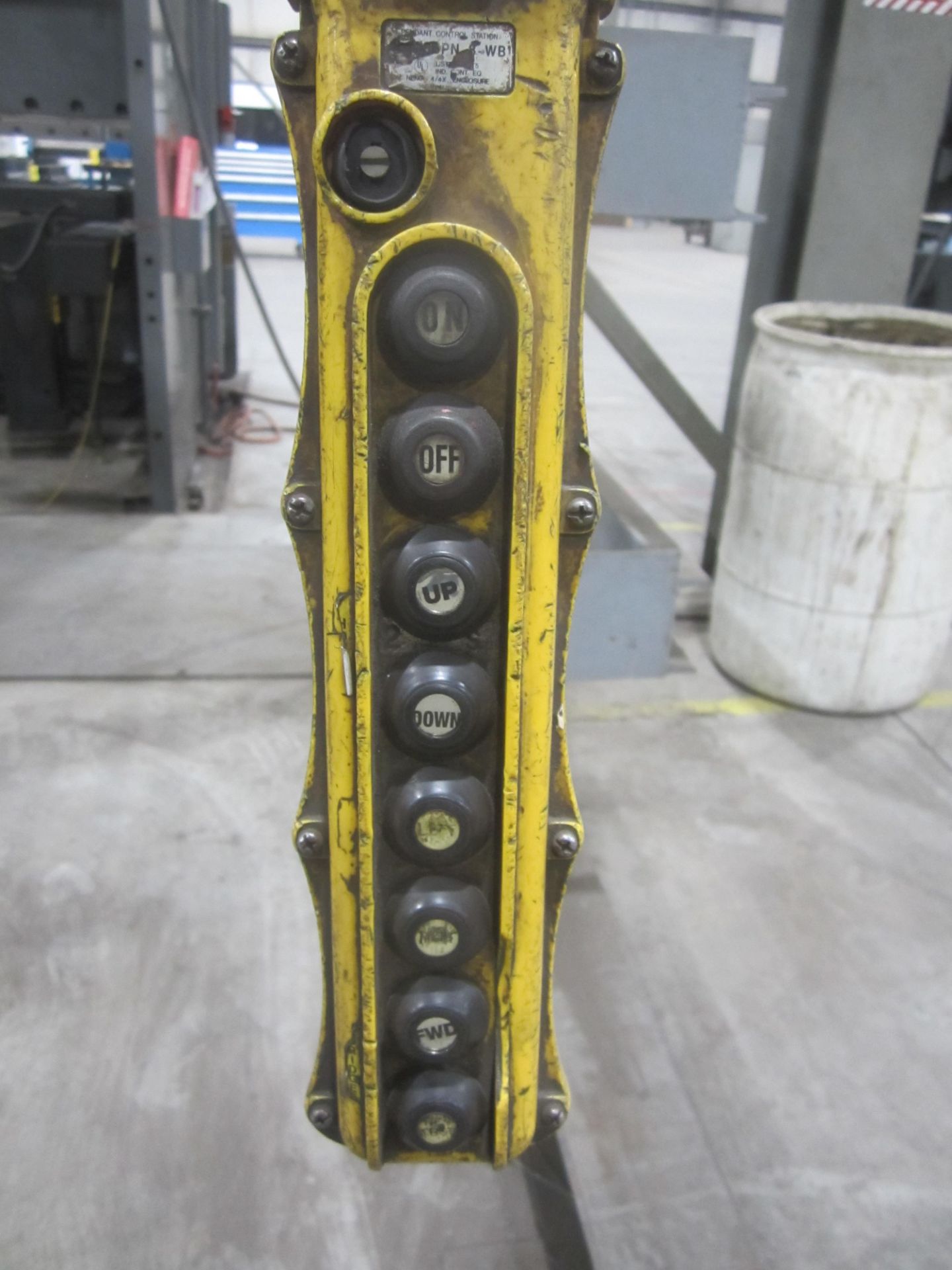 PH 5 Ton Overhead Crane, Rail and Hoist Only, 48’ Approx. Span, Over Hung Crane, Under Hung Hoist, - Image 2 of 2