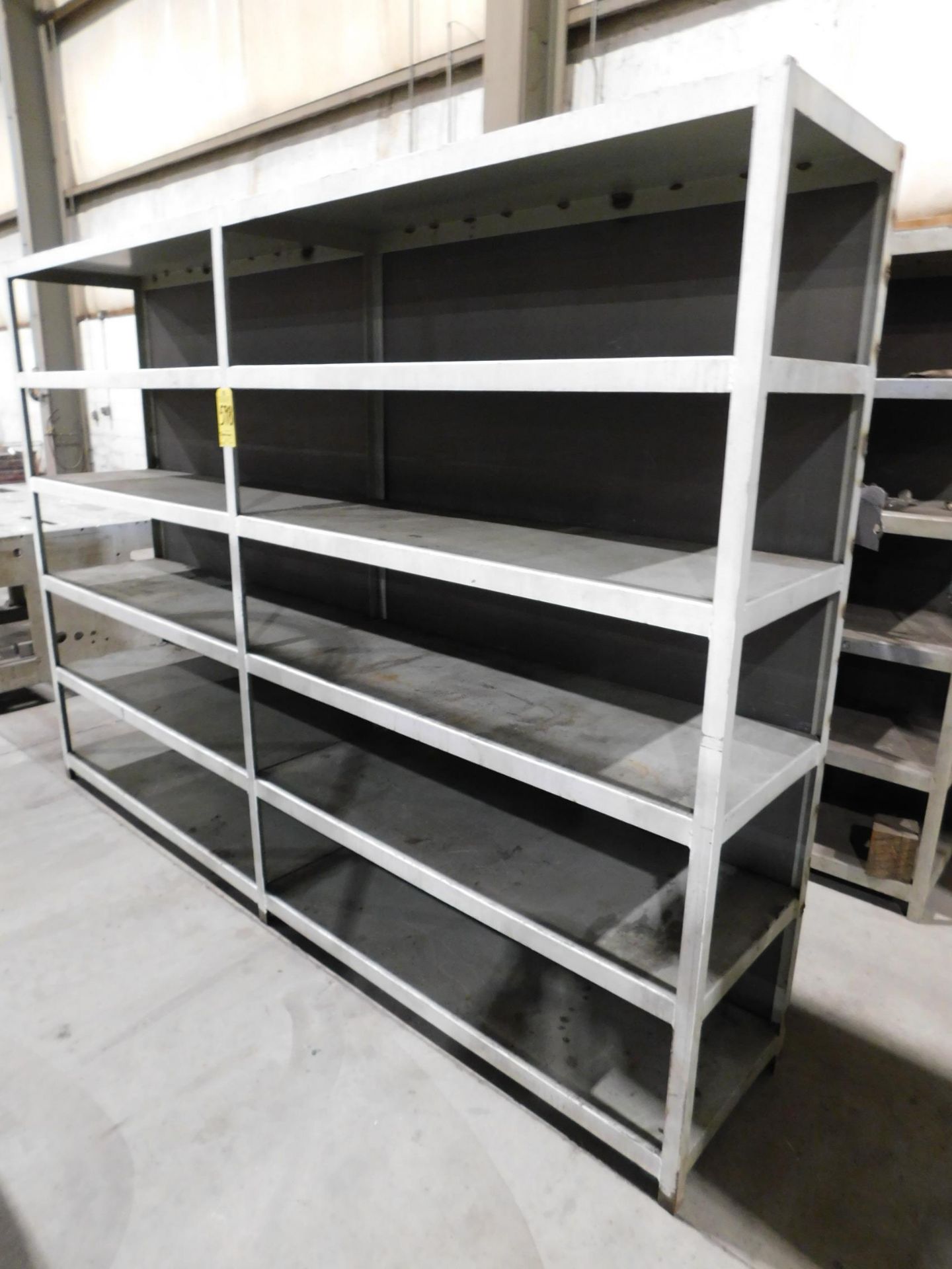 Metal Shelving Unit, Welded Construction, 80" H X 113" W X 20" Deep, Empty