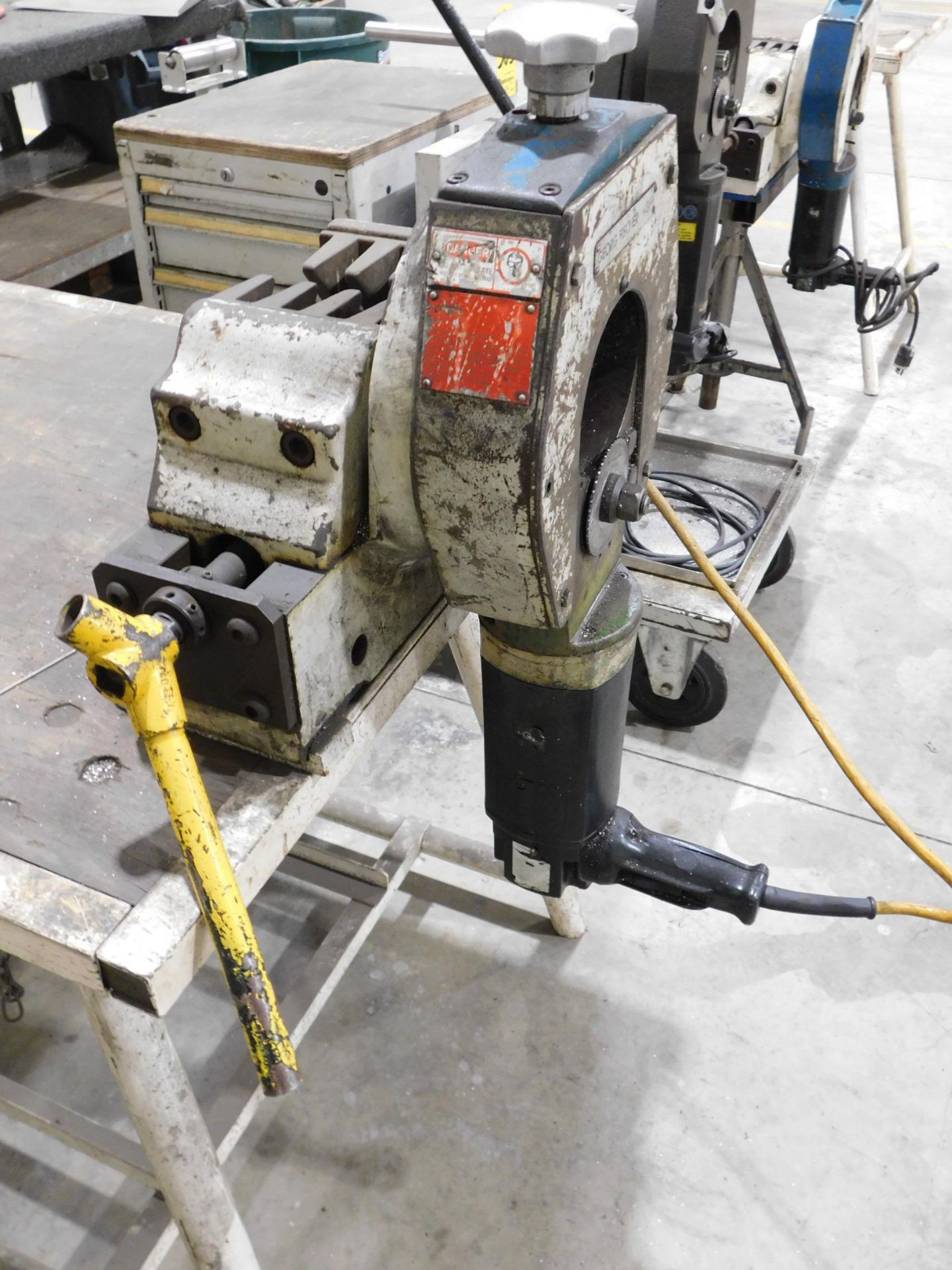 Georg Fischer Model RA4 Tubing Cut Off Saw, s/n 4696105, 1/2" - 4" Capacity, with Table, 110/1/604 - Image 3 of 6