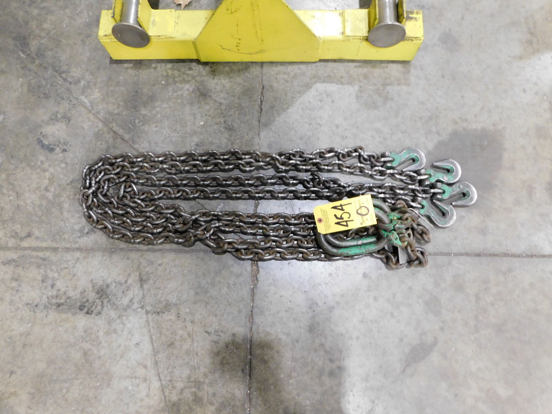 (2) 2-Hook Lifting Chains, 8' Long, 15,200 Lb. Capacity
