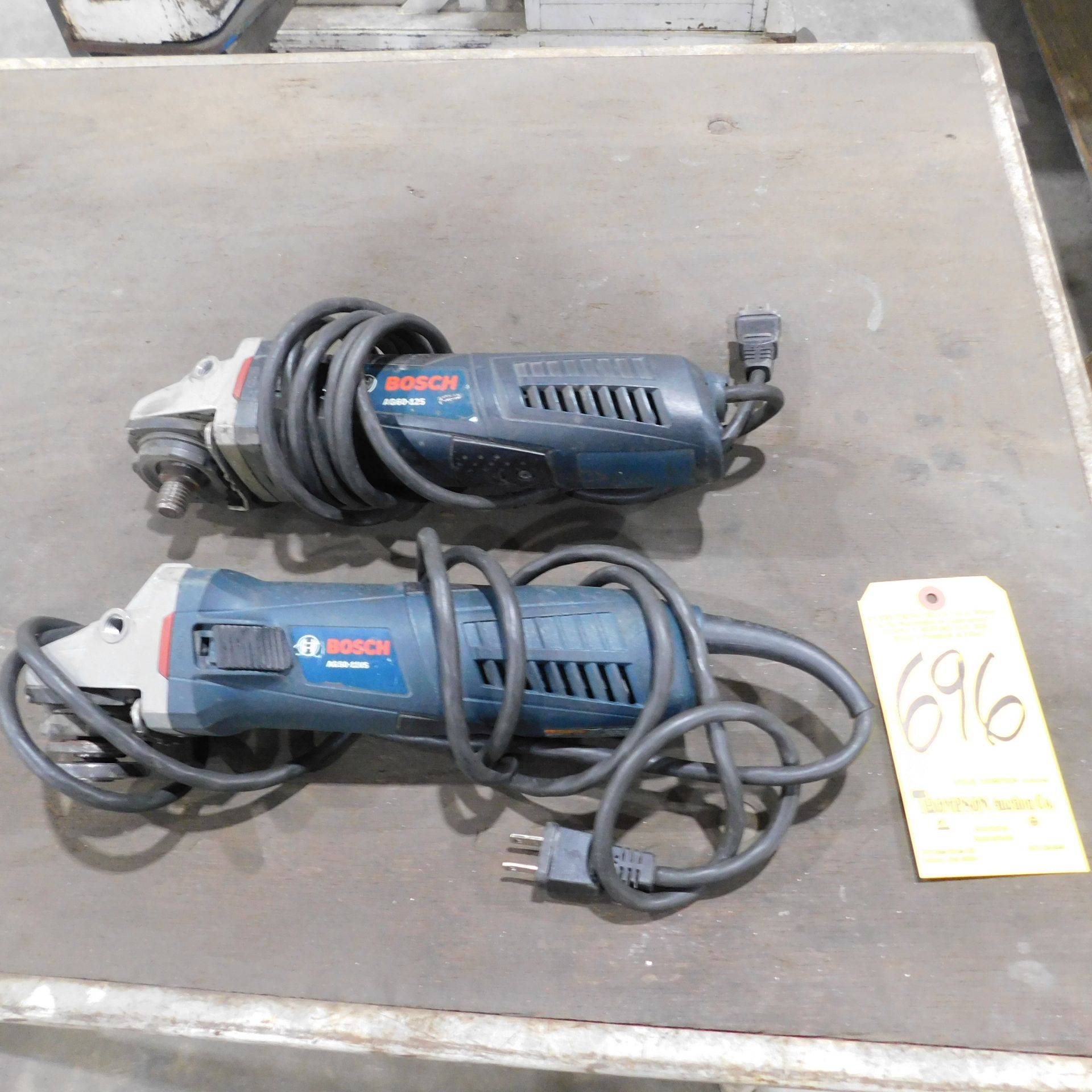 (2) Bosch Right Angle Grinders, #AG60-125 and AG50-11VS