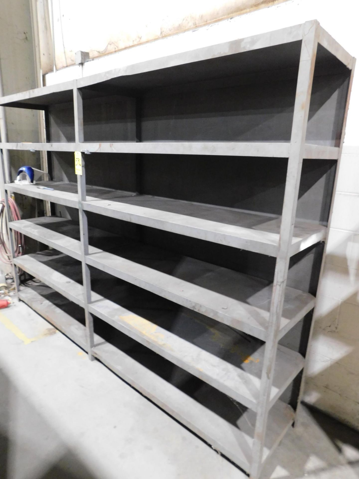 Metal Shelving Unit, Welded Construction, 80" H X 113" W X 20" Deep, Empty