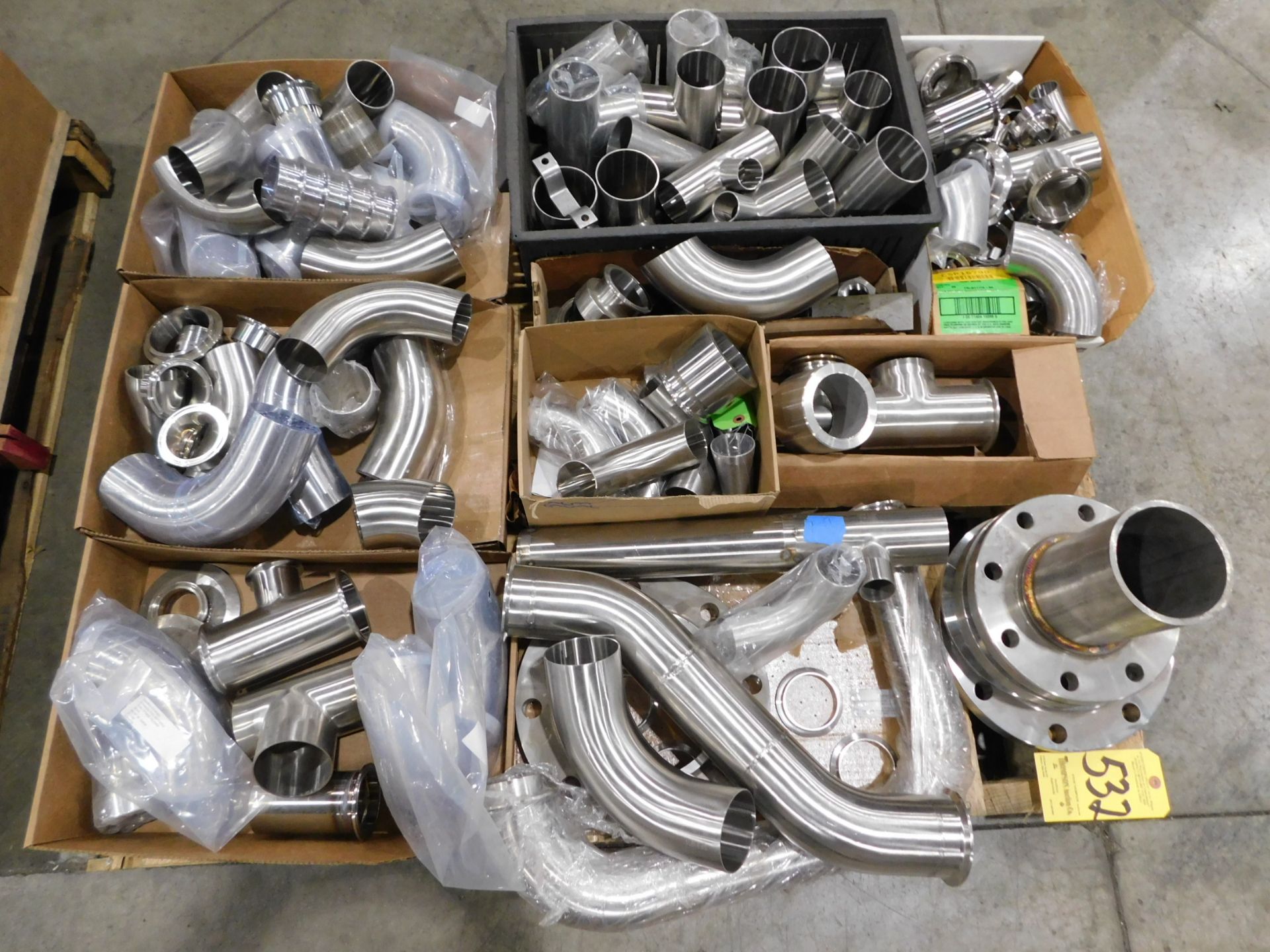 Skid Lot of Stainless Steel Fittings