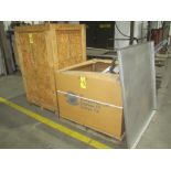 Gaylord Box with Scrap Metal and Wooden Crate with Stainless Steel Fittings and Valves