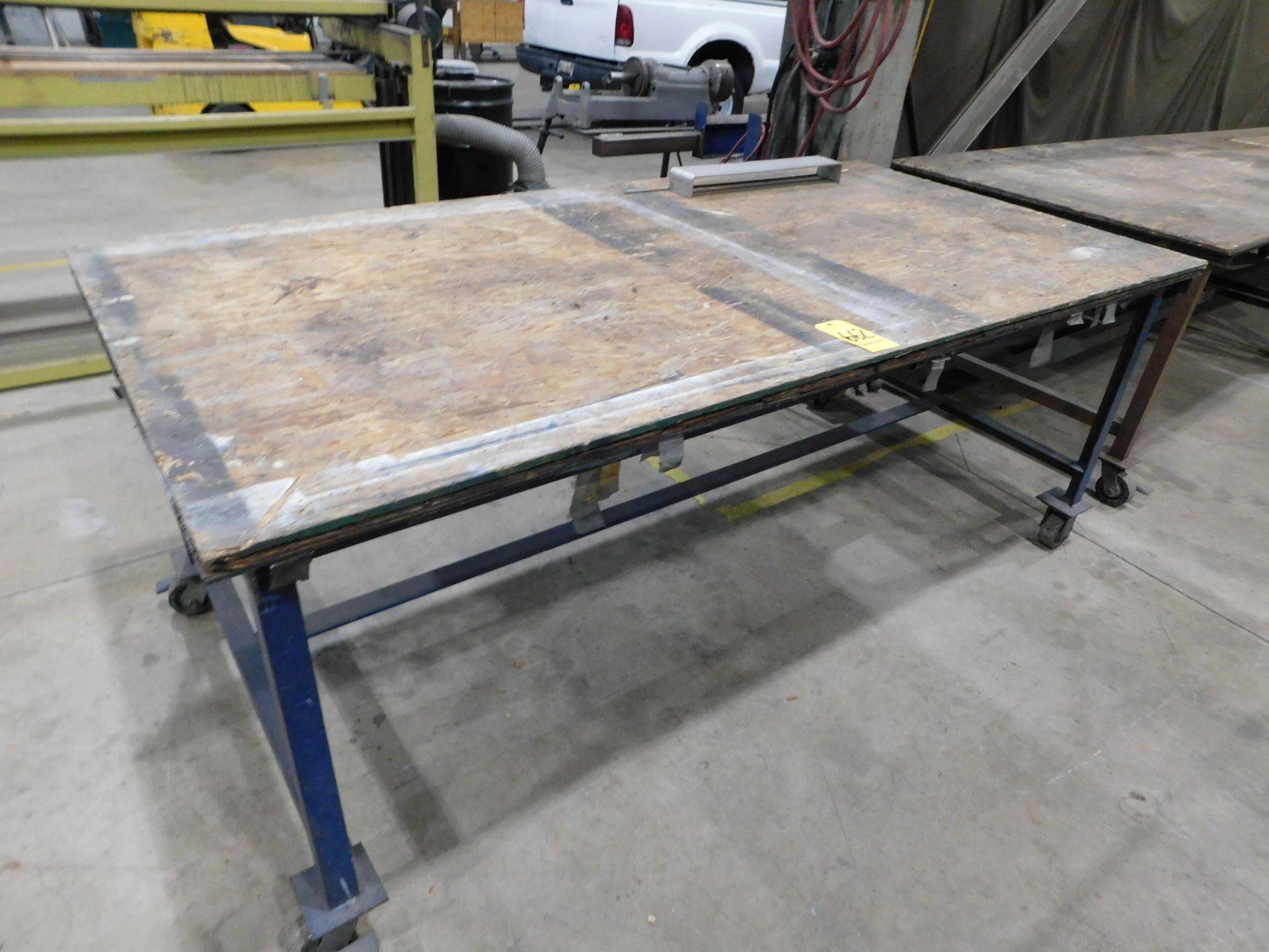 Shop Table on Casters, 4' X 8' X 37" High
