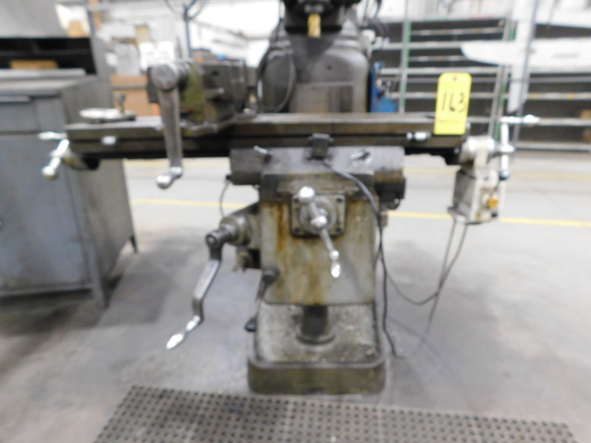 Kondia Step Pulley Vertical Mill, s/n F-465, 9" X 42" Table, Table Powerfeed, Trak D.R.O., 8" Mill - Image 9 of 11