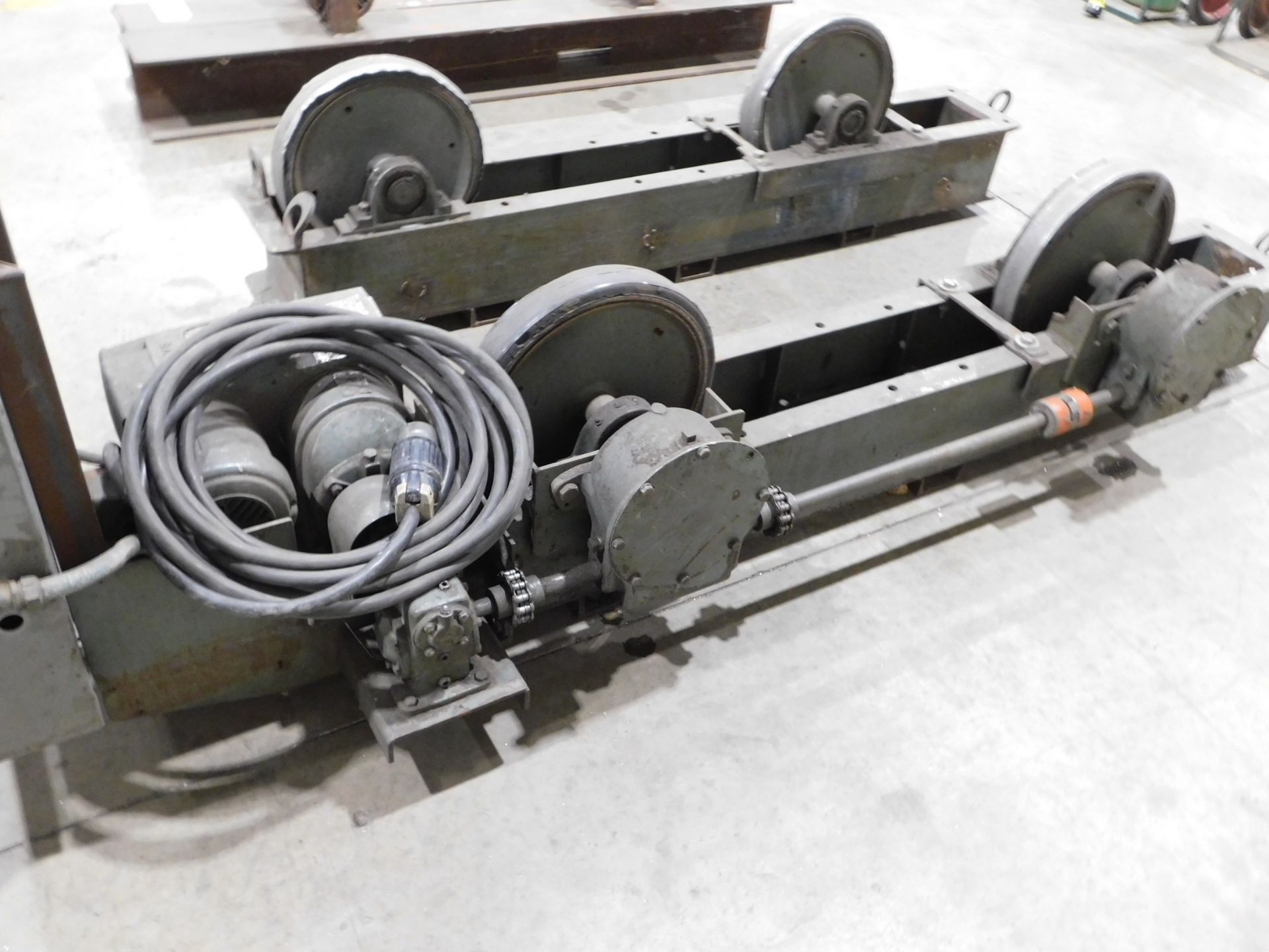 Ransome Motorized Tank Turning Rolls, with Idler Rolls, s/n 7015231, 2.5 Ton Capacity, 54" Max. - Image 4 of 5