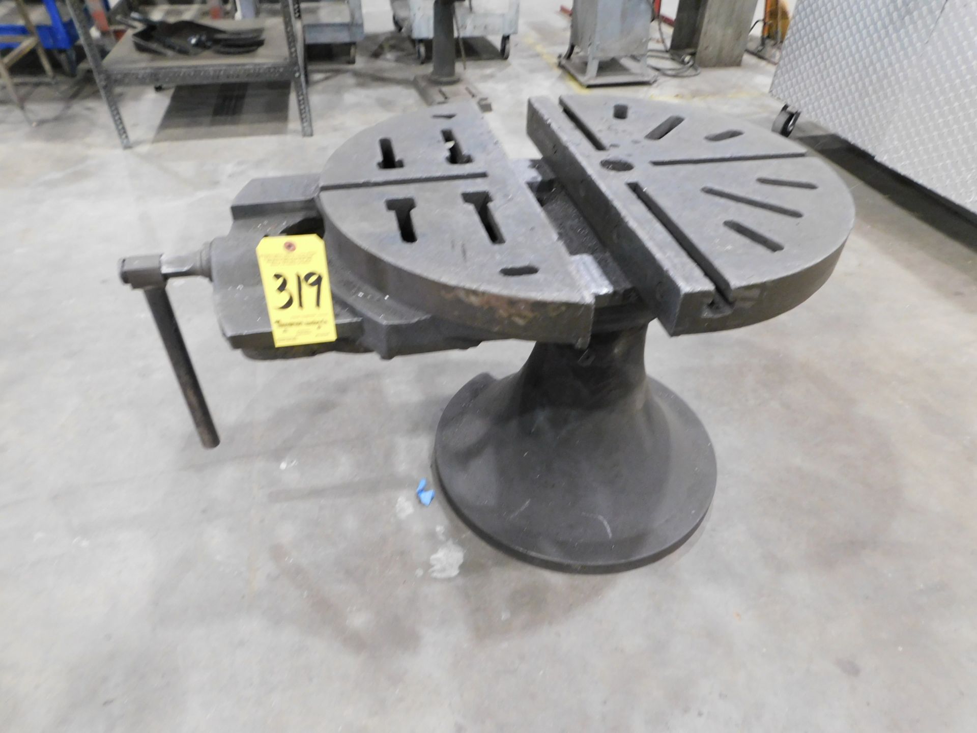 Blacksmith Table/Vise, 27" Diameter Table, Vise Opens to 12"