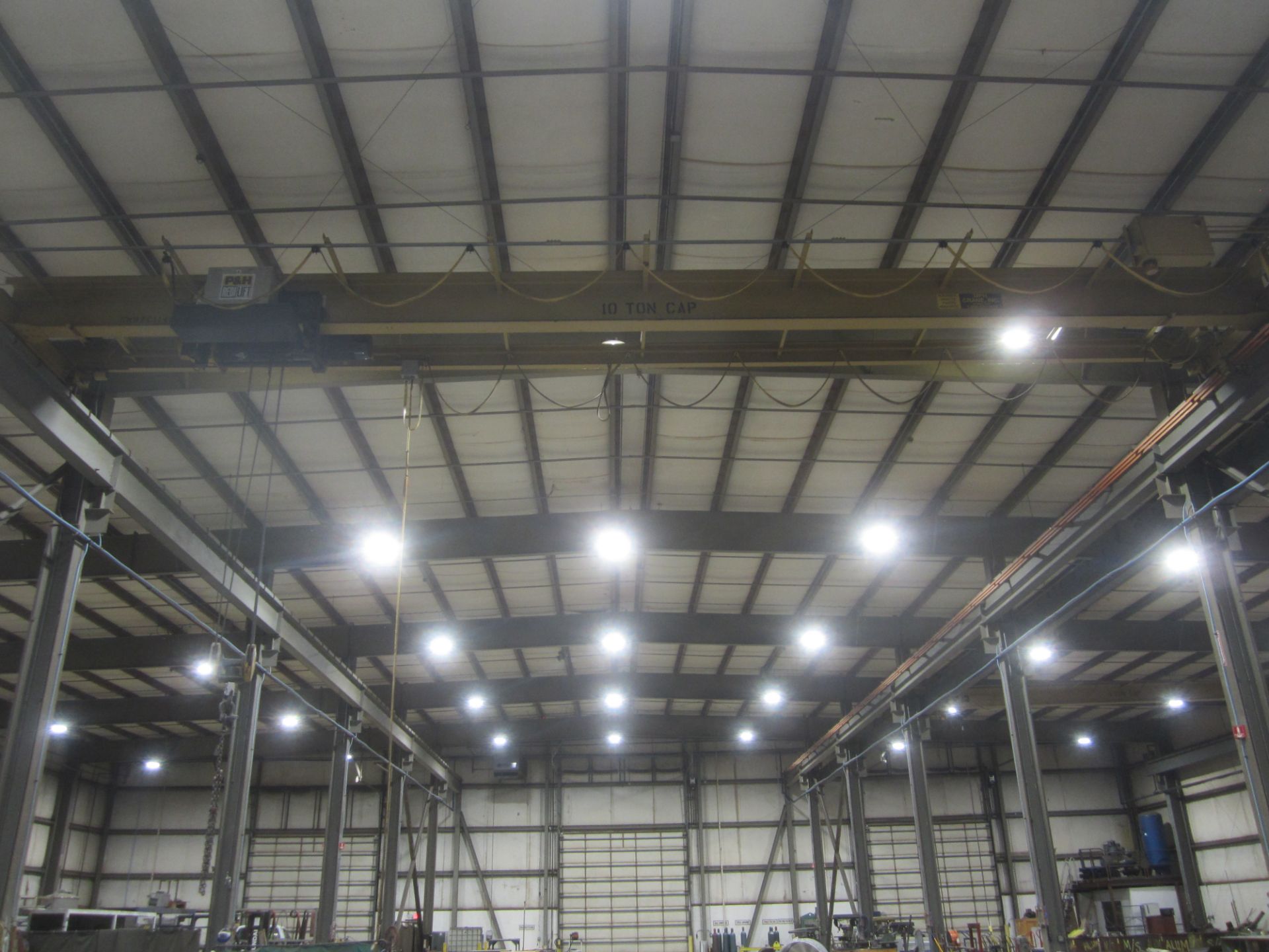 PH 10 Ton Overhead Crane, Rail and Hoist Only, 48’ Approx. Span, Over Hung Crane, Under Hung - Image 3 of 4