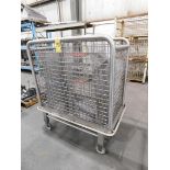 Stainless Steel Wire Basket with Casters
