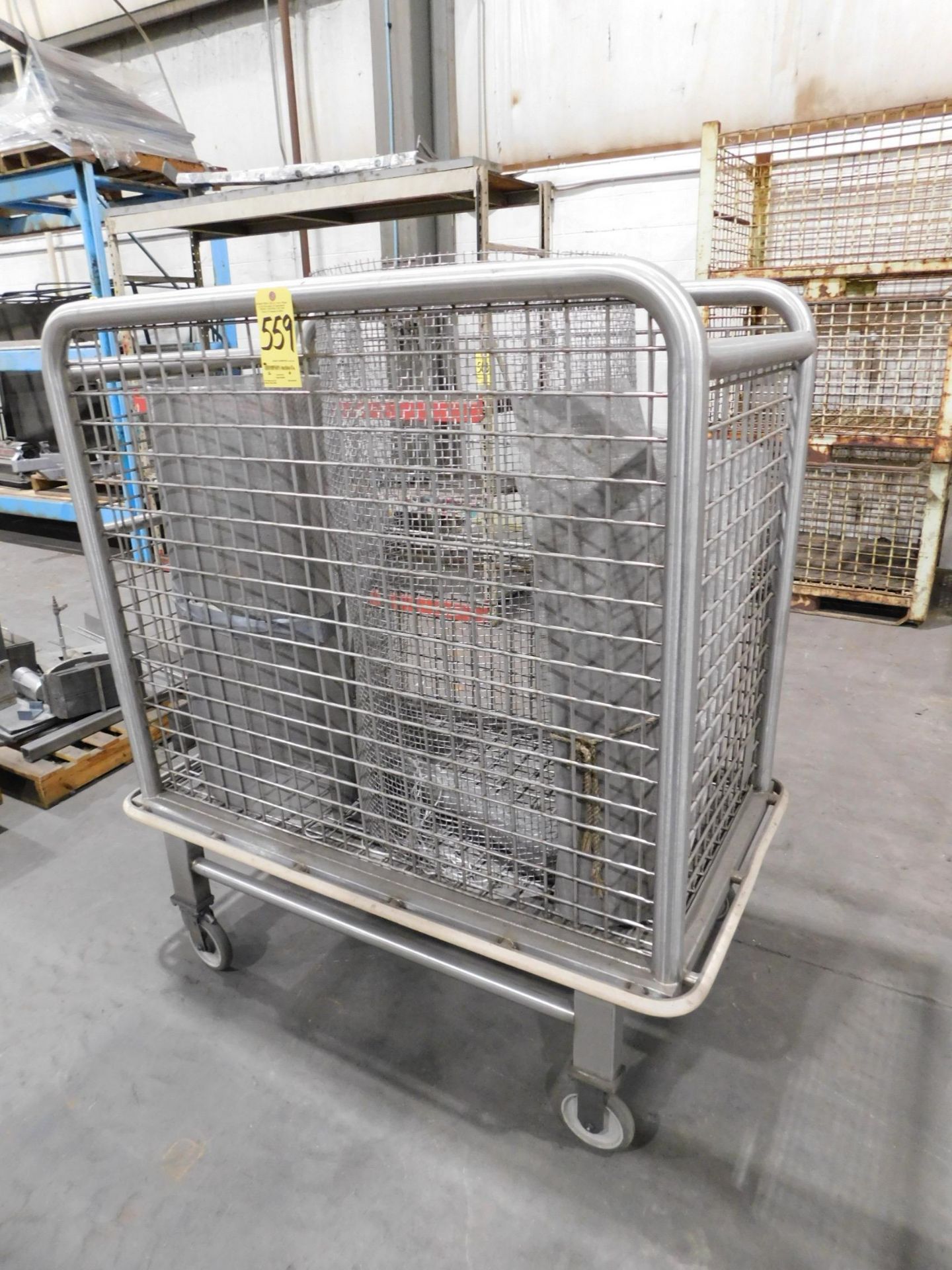 Stainless Steel Wire Basket with Casters