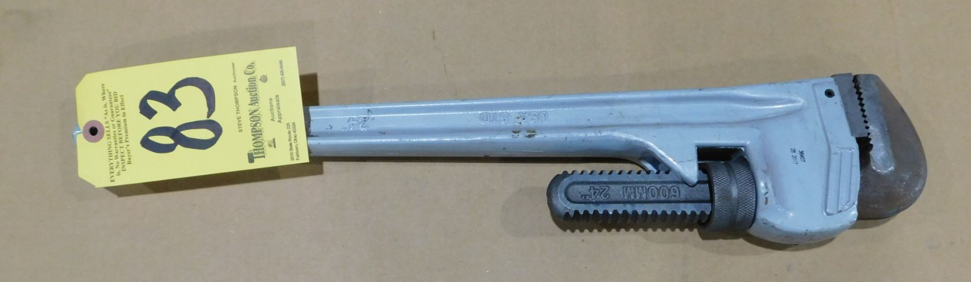 USA STD PW24 24" Aluminum Pipe Wrench