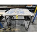 Shop Table on Casters, 48" X 48" X 41" High