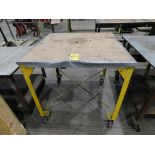 Shop Table on Casters, 40" X 40" X 40" High