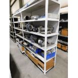 Metal Shelving Unit, Welded Construction, 80" H X 113" W X 20" Deep, with Contents