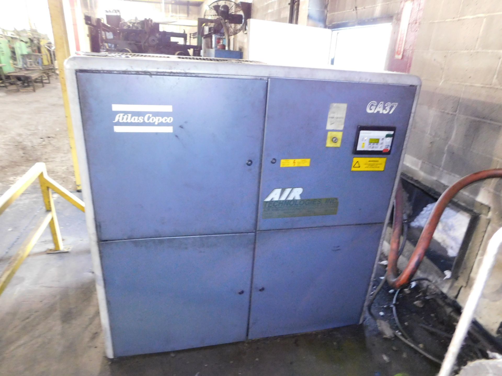 Atlas Copco Model GA37 Rotary Screw Air Compressor, s/n AII367359, 50 HP, 218 CFM at 132 PSI - Image 2 of 4