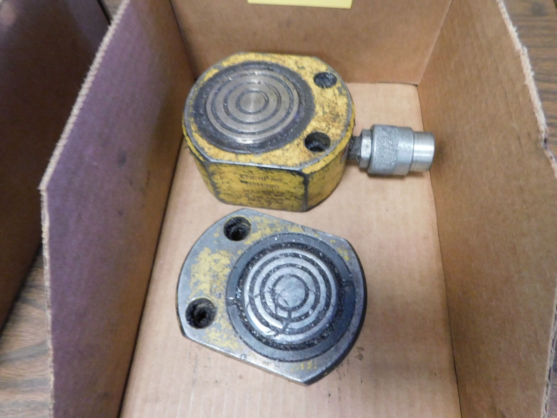 (2) Enerpac Pancake Hydraulic Cylinders, (1) 20 Ton and (1) 30 Ton