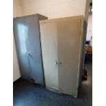 (3) 2-Door Upright Storage Cabinets, 2-Door Cabinet, and Printer Stand