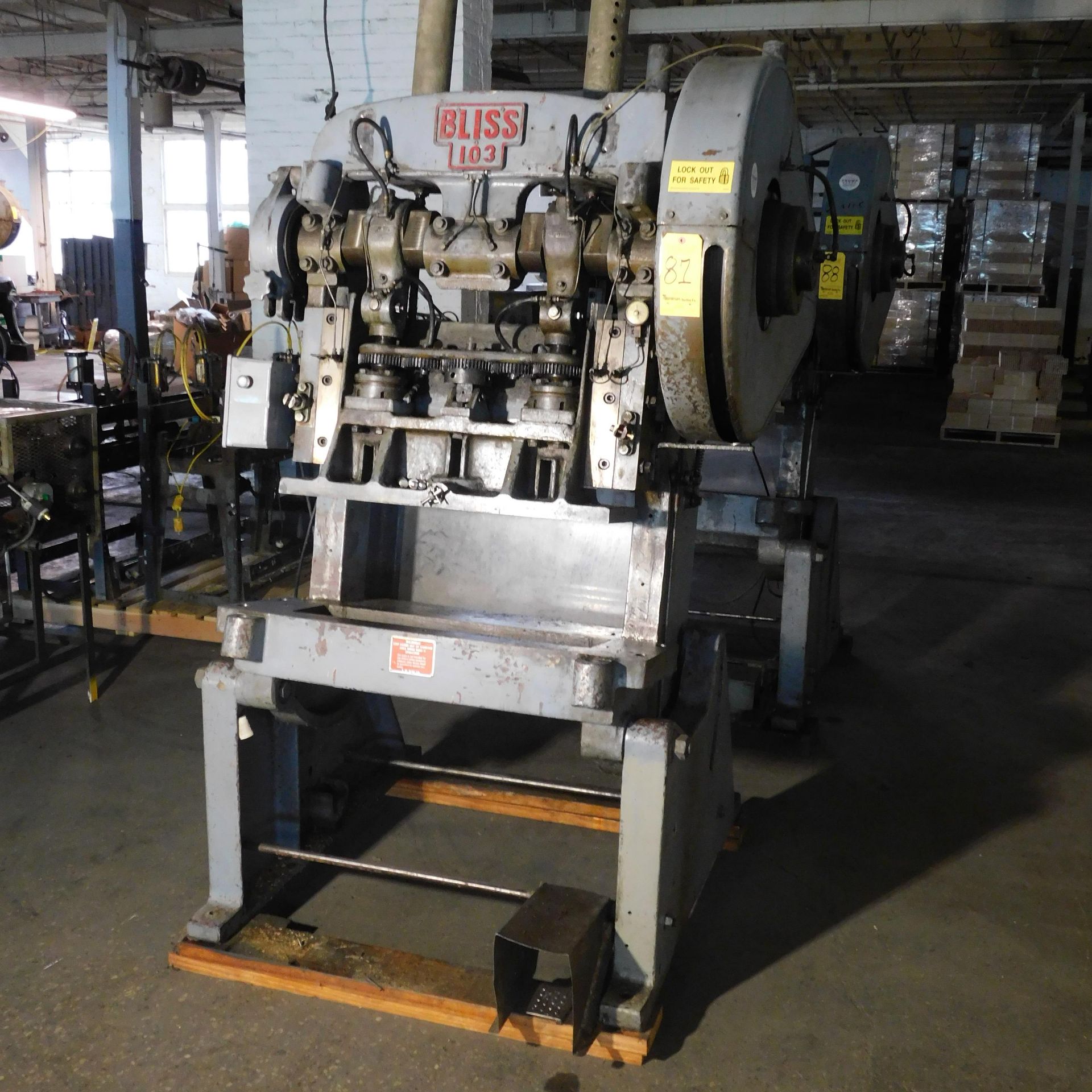 Bliss Model 103 OBI Punch Press, s/n HP46518, New 1968, 22 Ton