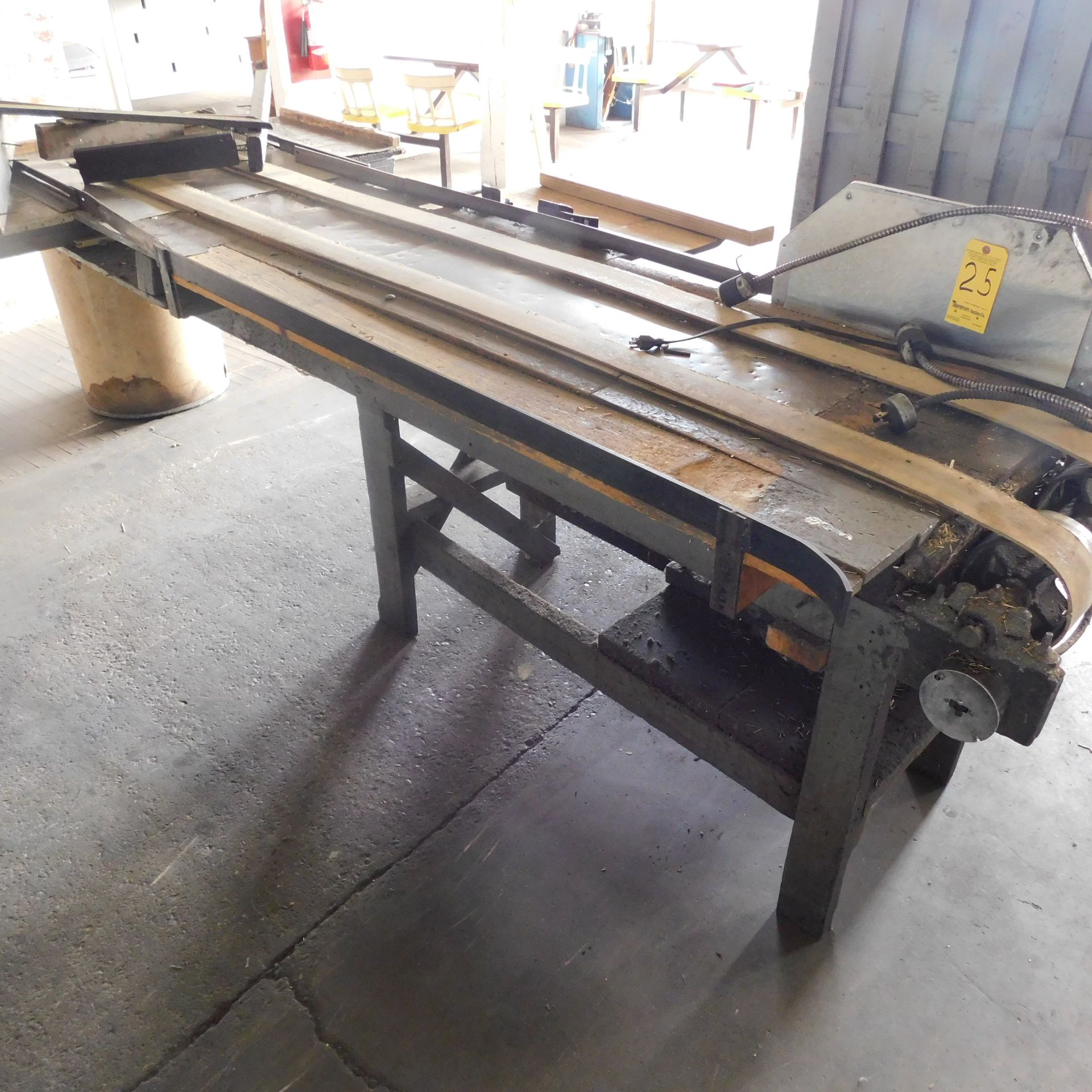 Power Dual Belt Parts Conveyor, 20" Wide X 96" Length