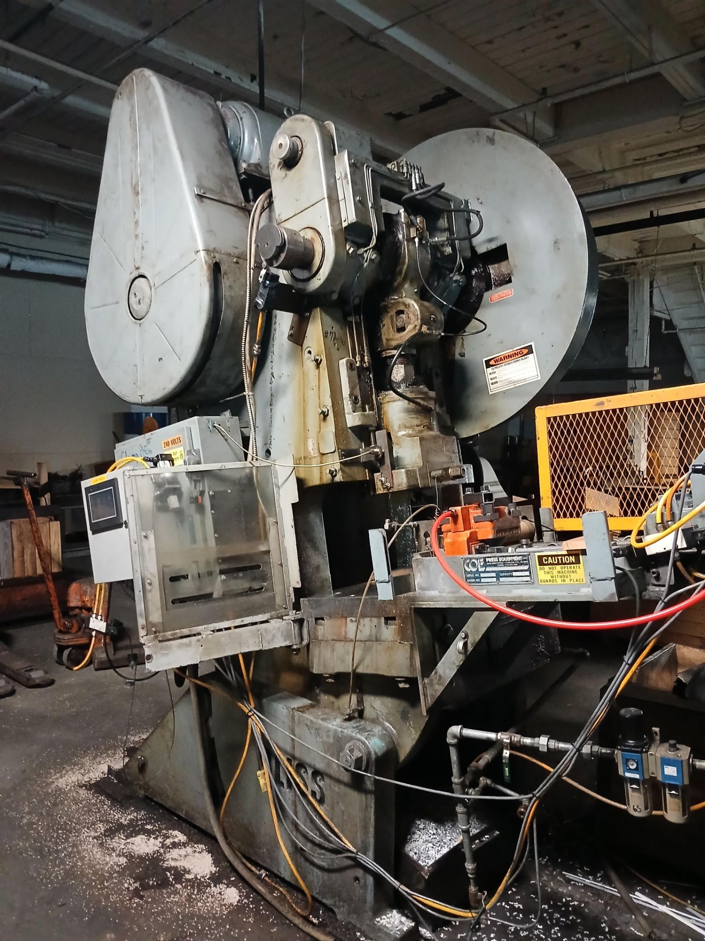 Bliss C-60 OBI Punch Press, s/n HP43742, New 1966, 60 Ton, 6" Stroke, 3" Adjustment, Air Clutch - Image 9 of 9