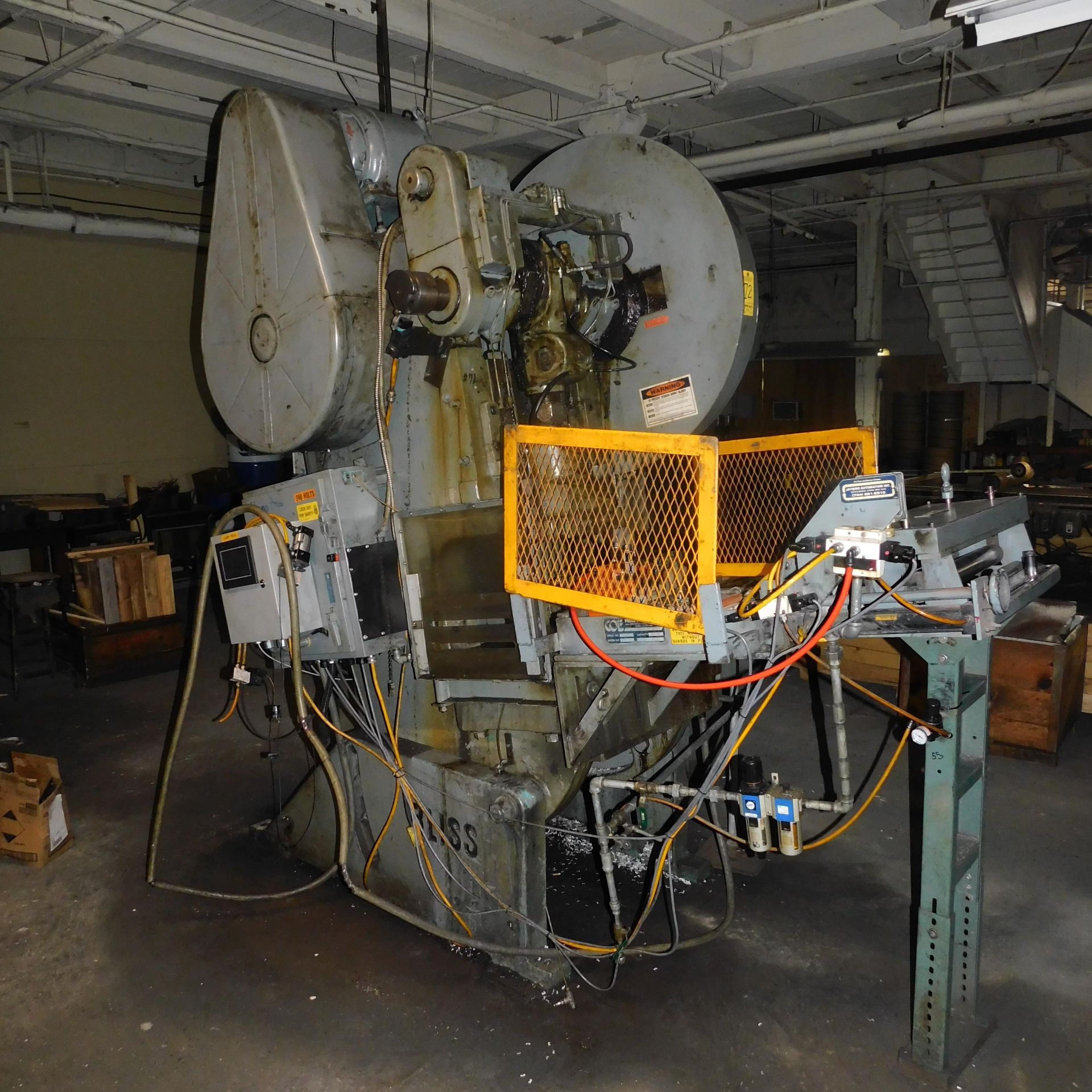 Bliss C-60 OBI Punch Press, s/n HP43742, New 1966, 60 Ton, 6" Stroke, 3" Adjustment, Air Clutch