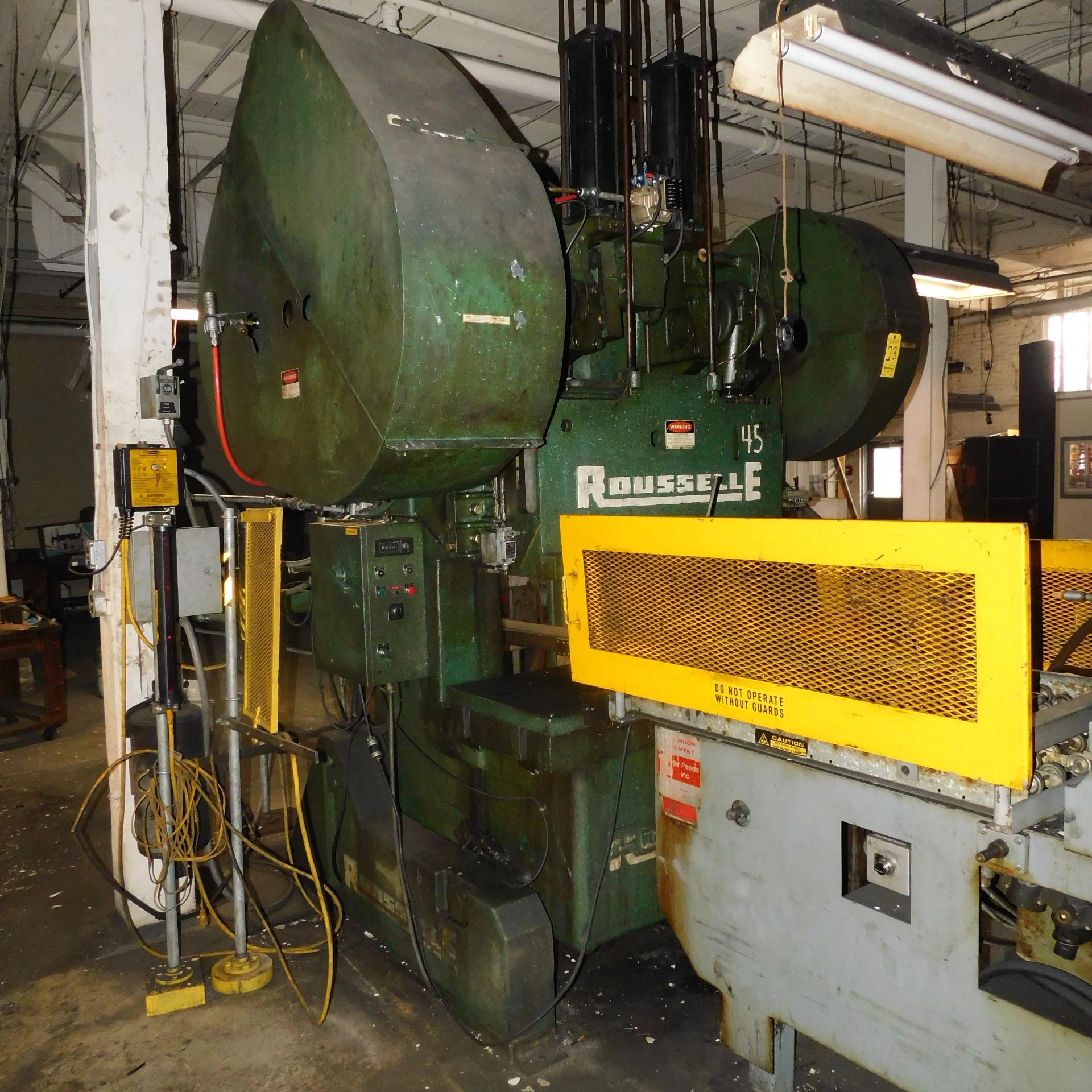 Rousselle Model 8B-48 Gap Frame Punch Press, s/n 20876, 80 Ton, 6" Stroke, 4" Adjustment, 11" Shut - Image 7 of 7