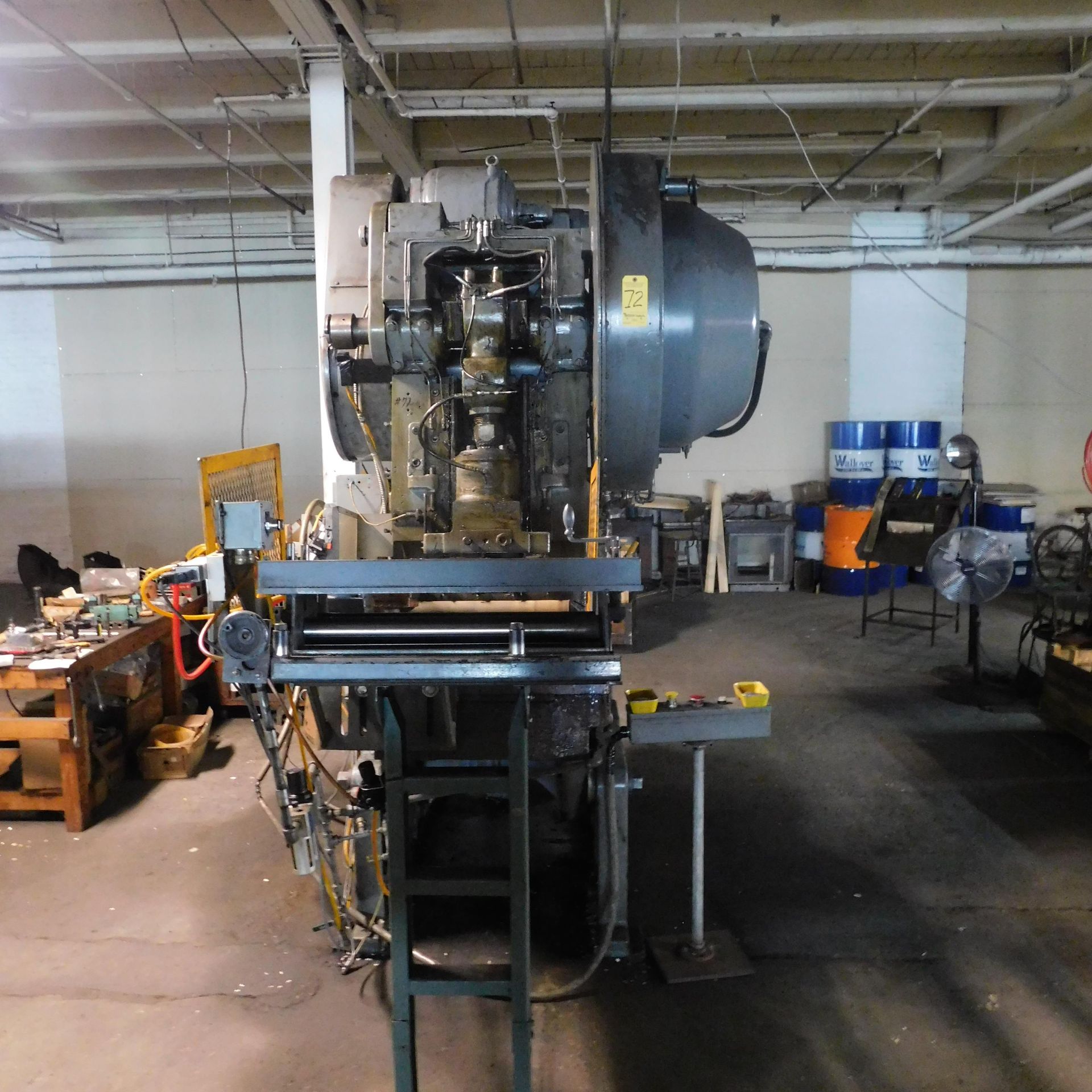 Bliss C-60 OBI Punch Press, s/n HP43742, New 1966, 60 Ton, 6" Stroke, 3" Adjustment, Air Clutch - Image 6 of 9