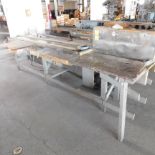 Power Dual Belt Parts Conveyor, 20" Wide X 96" Length