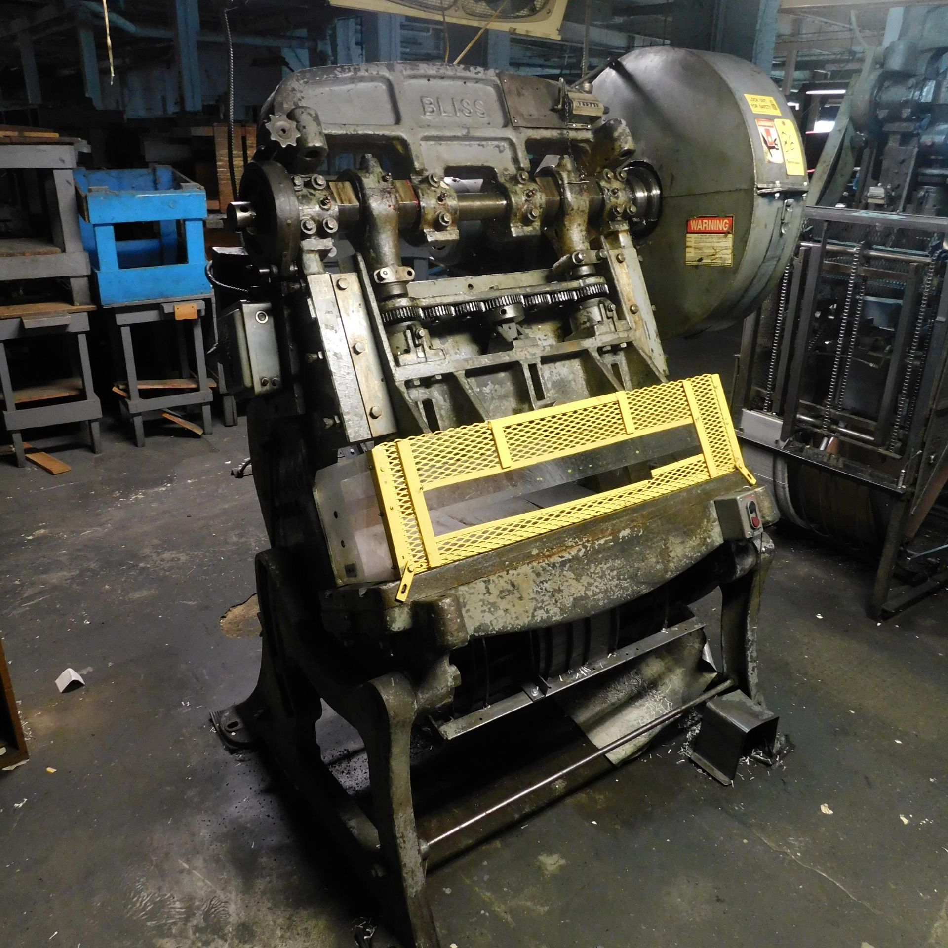 Bliss Model 103A OBI Punch Press, s/n 5035462, Mech. Clutch, 22 Ton