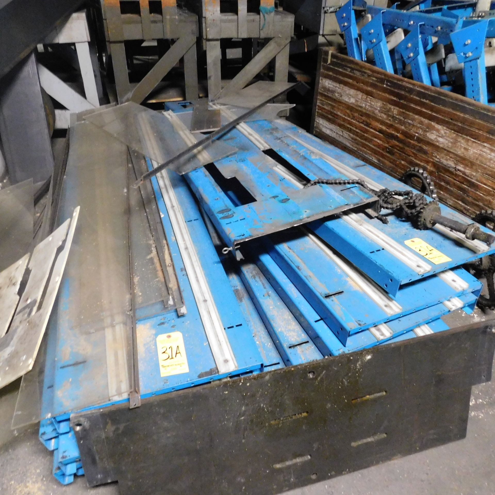 Power Belt Conveyor, Not Assembled, Approx. 60' Length X 18" Width, with Drive, Controls, Legs