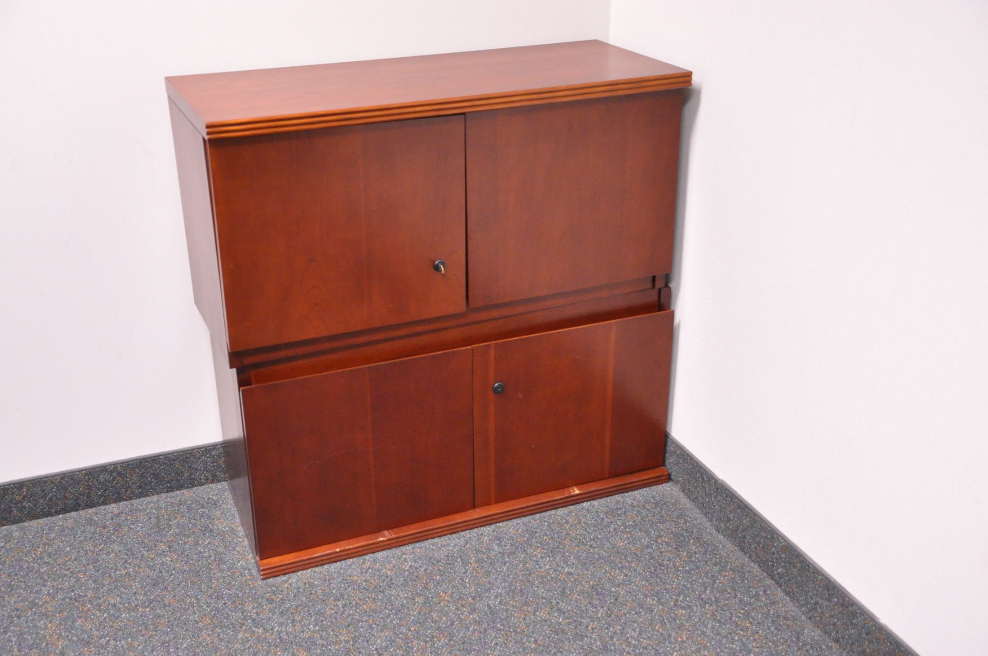 Lot-(1) Corner Desk, (1) 4-Drawer Desk, (2) 2-Door Short Cabinets, and (1) Chair in (1) Office, ( - Image 3 of 3