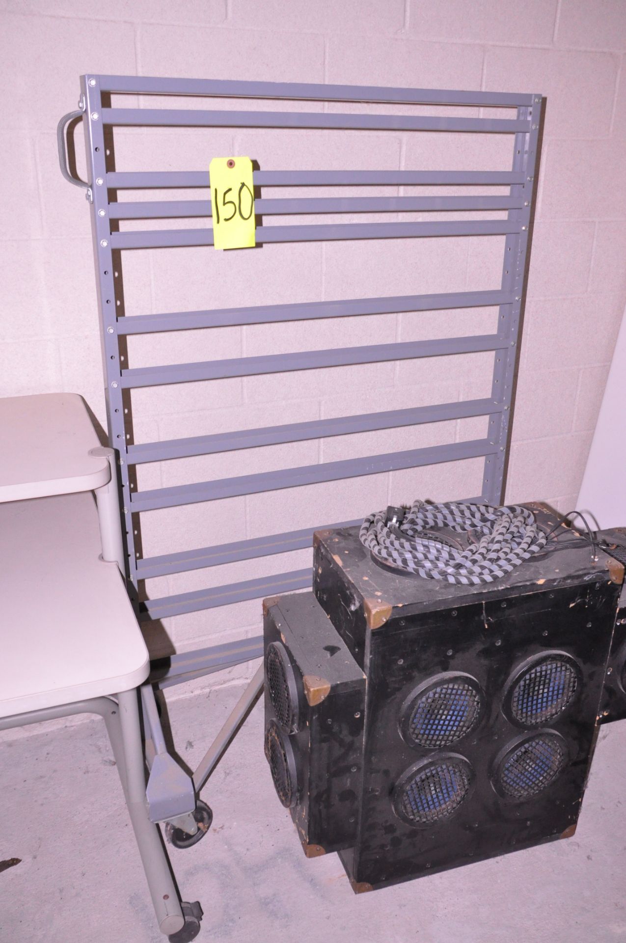 Lot-(2) Portable Bin Racks with Bins (on (1) Rack), (Located on Mezzanine) - Image 2 of 2