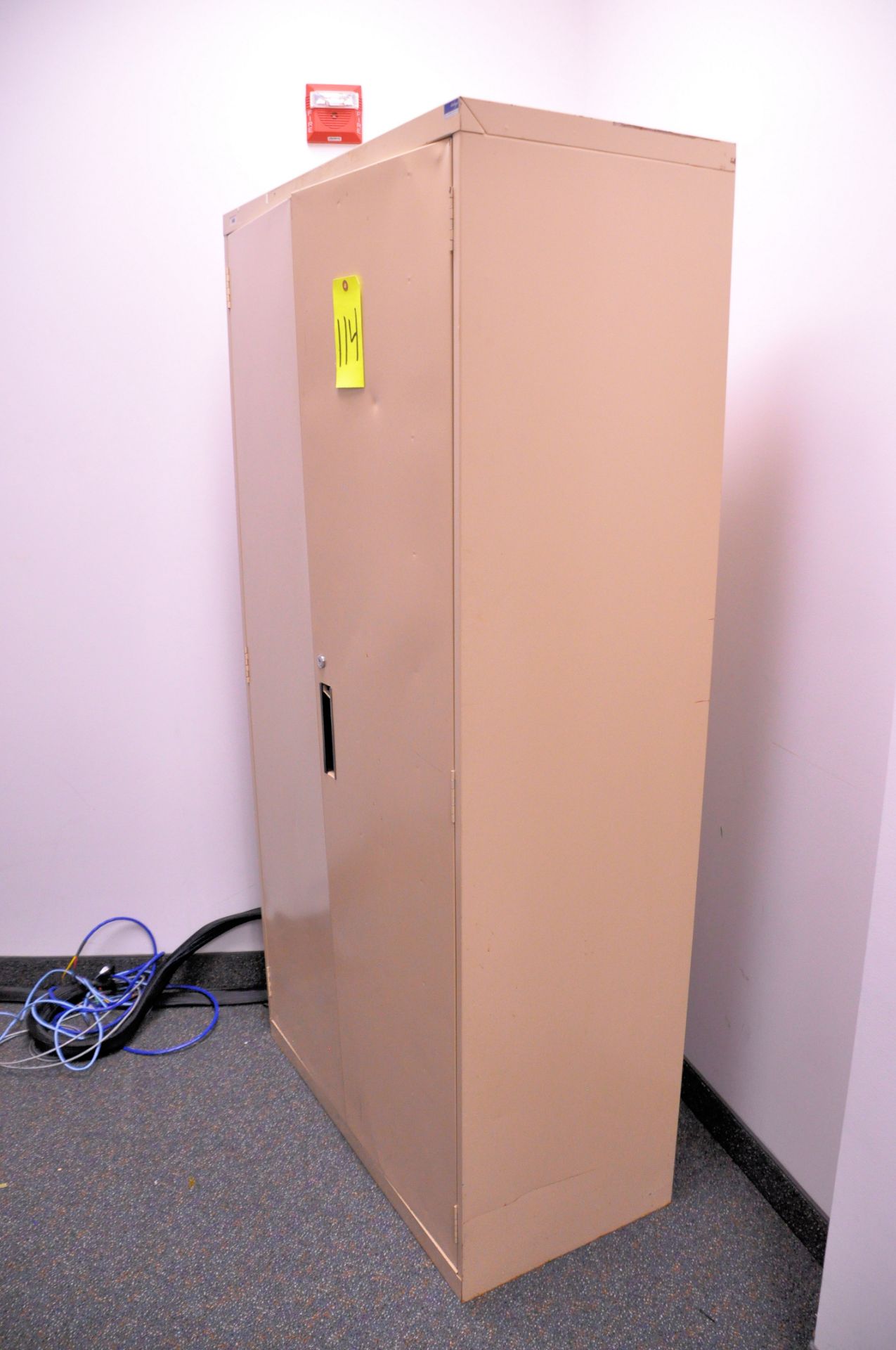 36" x 18" x 72"H 2-Door Storage Cabinet, (Contents Not Included), (Located 1st Floor Offices)