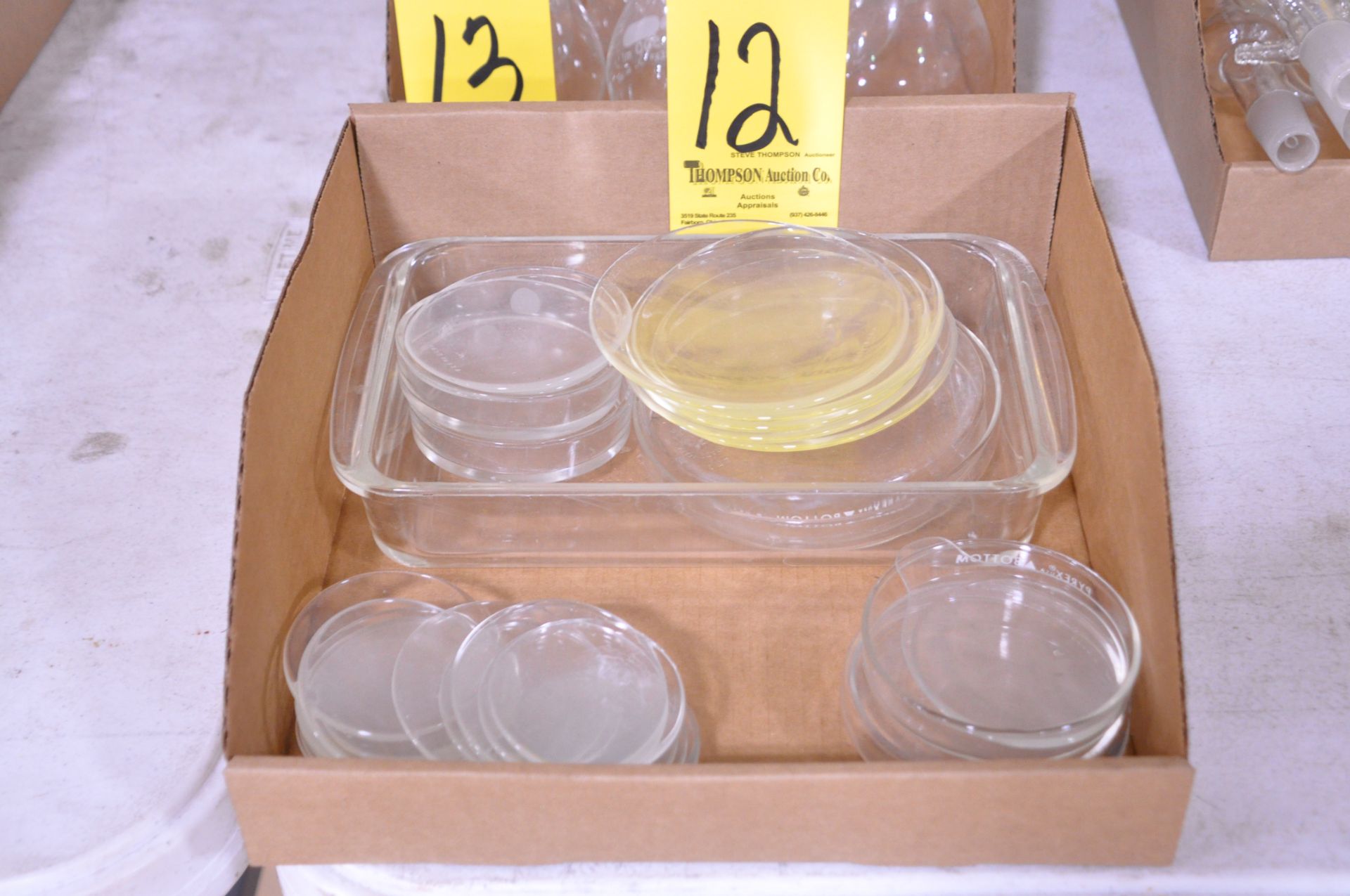 Lot-Glass Caps with Glass Container in (1) Box