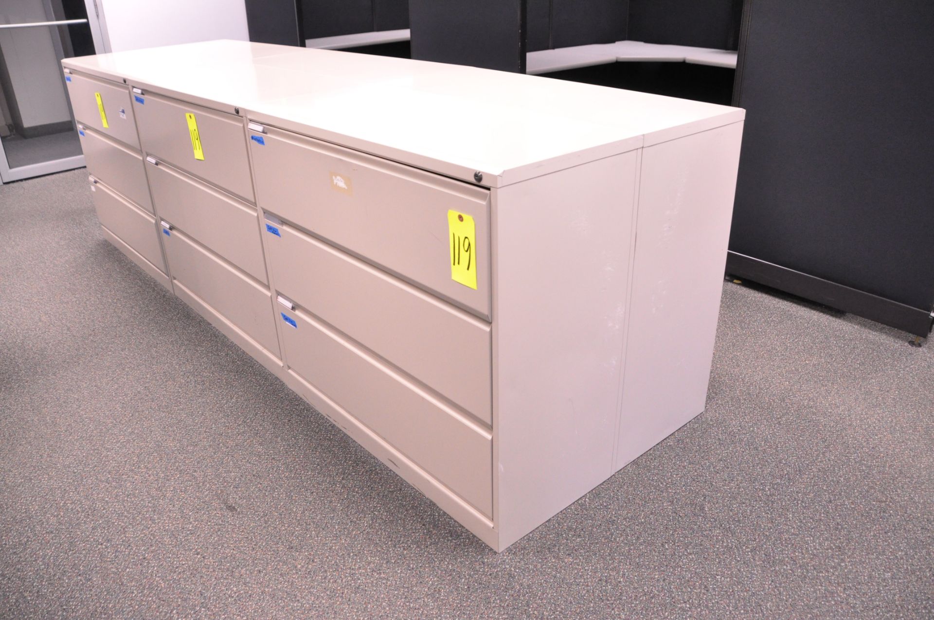 Lot-(6) 3-Drawer Lateral File Cabinets, (Beige), in (1) Office, (Located 2nd Floor Offices) - Image 2 of 2