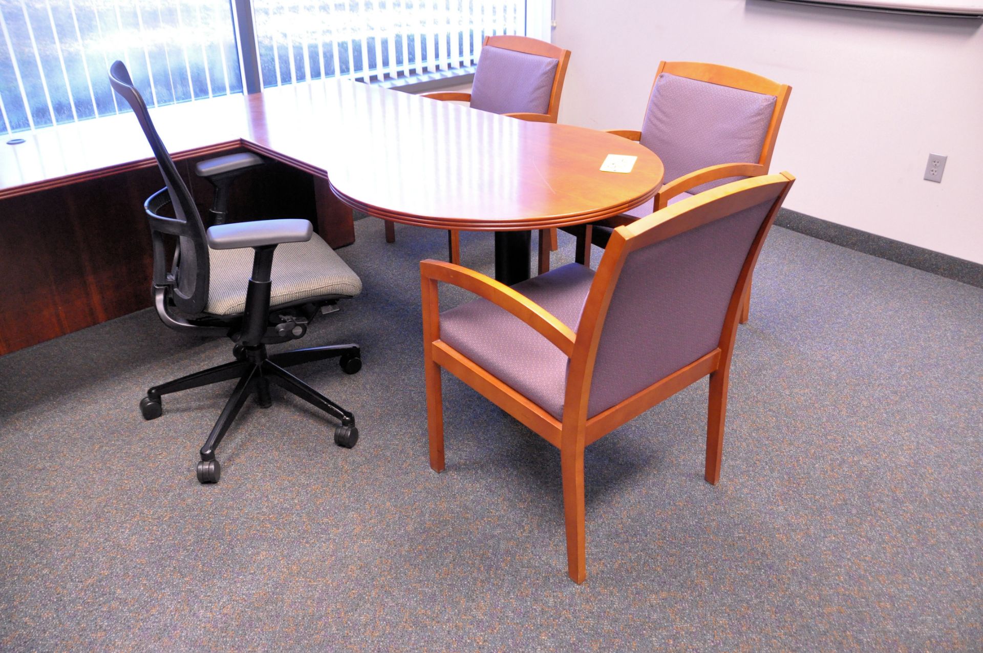 Lot-(1) Sectional Desk with Overhead Cabinets, (1) 2-Drawer Lateral File Cabinet, and (5) Various - Image 3 of 3