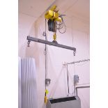 Yale 2-Ton Electric Hoist with 6' 2-Point Spreader Bar Attachment, (Located in Reverberation