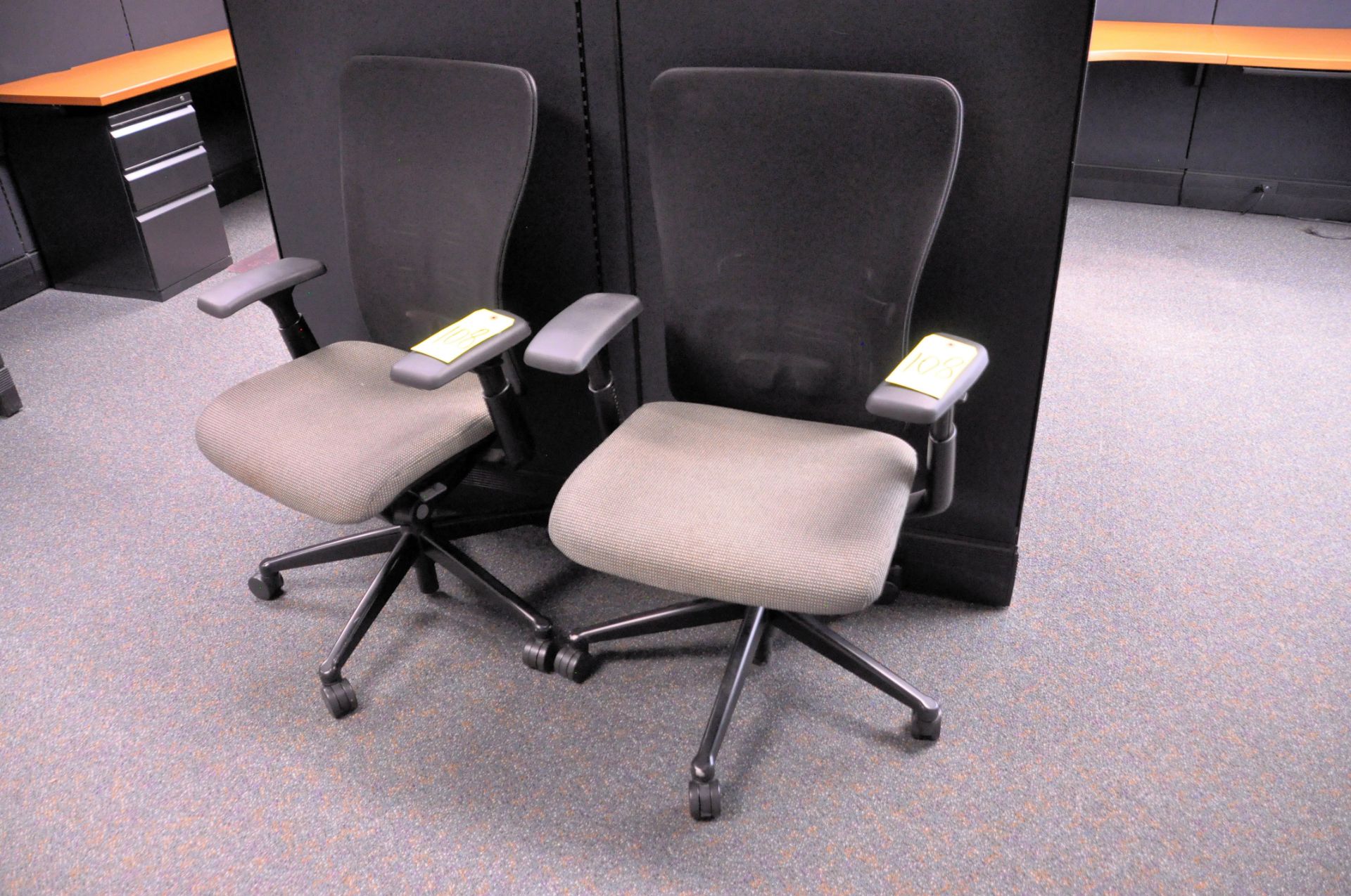 Lot-(6) Ergonomic Black/Grey Swivel Office Chairs in (1) Group, (Located 1st Floor Offices) - Image 2 of 2