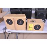 Lot-(3) Custom Built Speaker Boxes with 5 in. Speakers