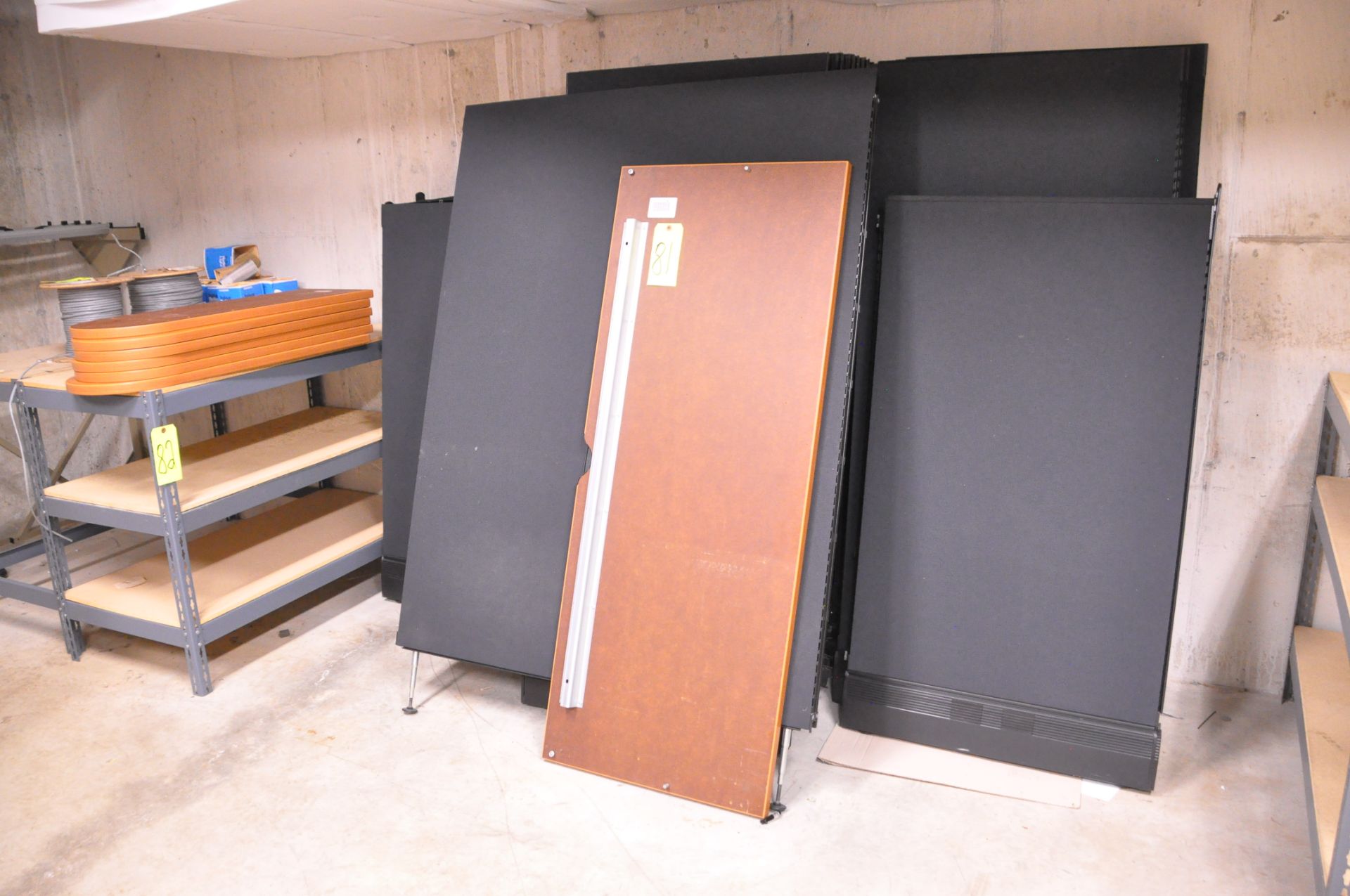 Lot-Disassembled Cubicle Partitioning, (Located in Basement)