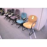 Lot-(6) Various Swivel and Straight Arm Office Chairs in (1) Group, (Located 2nd Floor Offices)