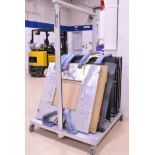 Aluminum Fixture Cart, (Fixtures Not Included)