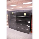 Lot-(2) 5-Drawer Lateral File Cabinets, (Black), in (1) Group, (Located 1st Floor Offices)