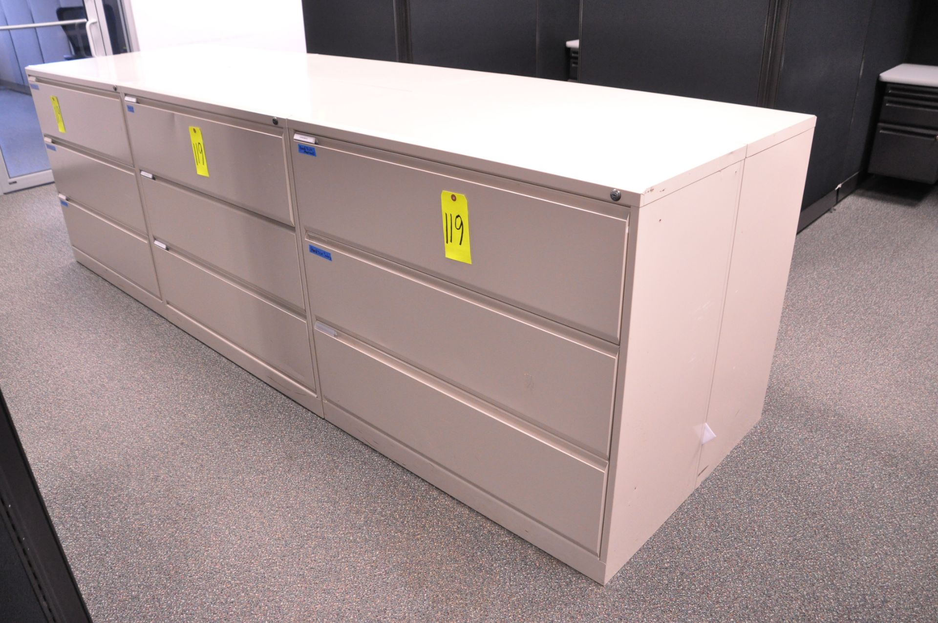 Lot-(6) 3-Drawer Lateral File Cabinets, (Beige), in (1) Office, (Located 2nd Floor Offices)