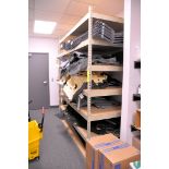 Lot-(1) Section 36" x 36" x 96"H Shelving, and (1) Section 84" x 36" x 96"H Shelving, (Contents