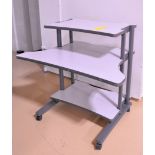 Lot-(1) 3-Tier Portable Desk