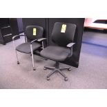 Lot-(2) Various Black Swivel Office Chairs in (1) Group, (Located 1st Floor Offices)